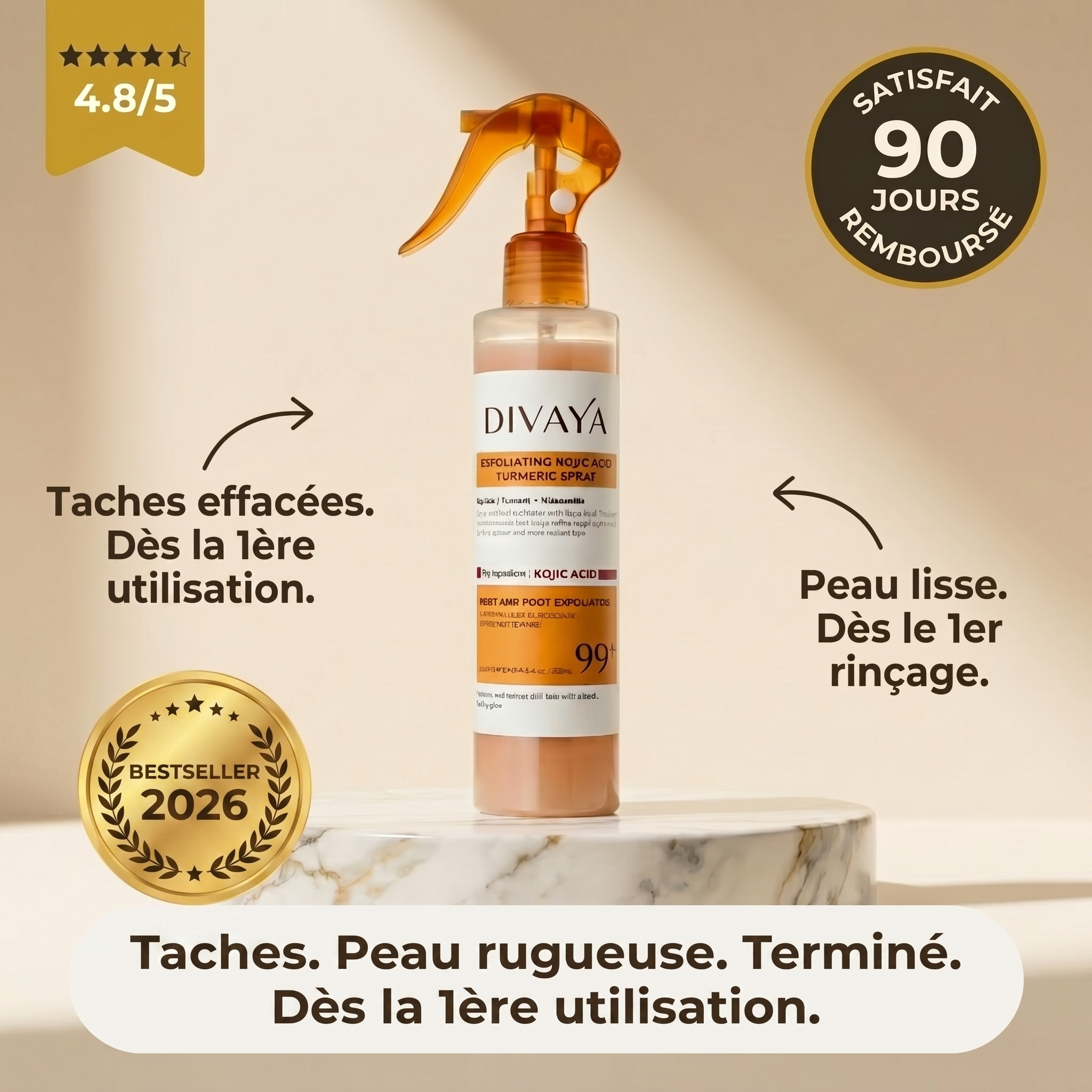 Spray Exfoliant Anti-Taches Corps · Kojic Acid 99%