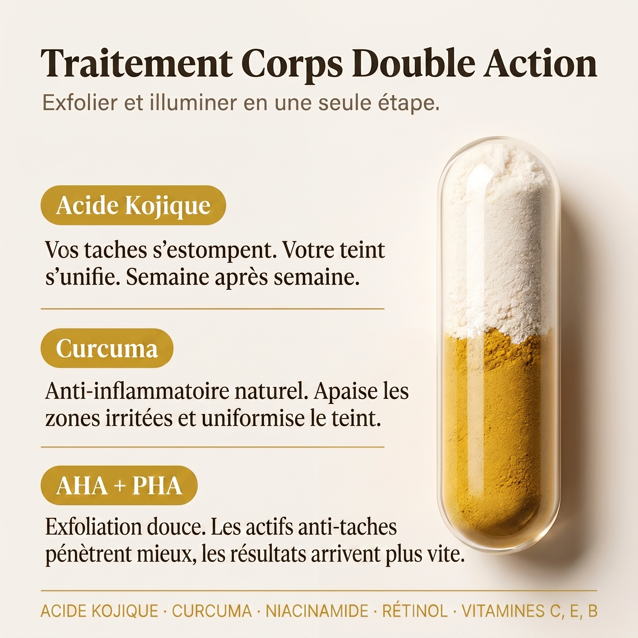 Spray Exfoliant Anti-Taches Corps · Kojic Acid 99%